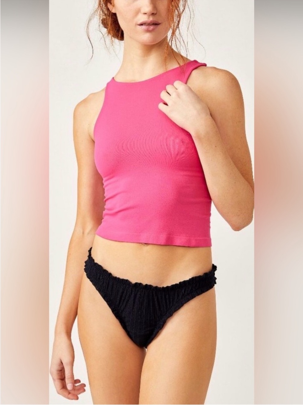 Free People Intimately: Clean Lines Cami|Raspberry Sorbet|NWT